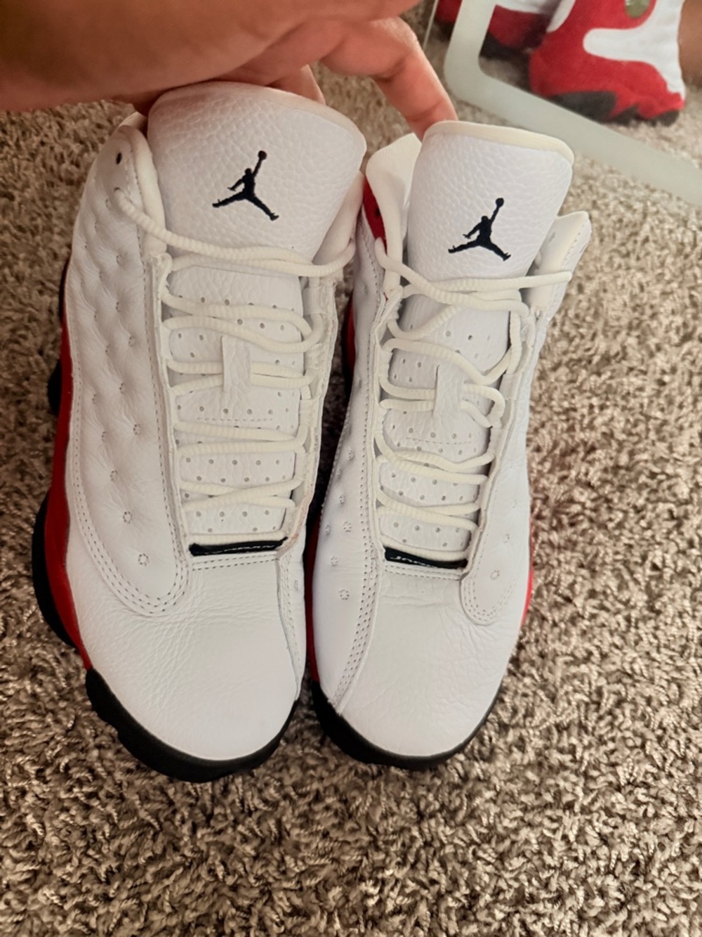 Air Jordan 13 Retro White Red Black Sneakers - Picture 4 of 4